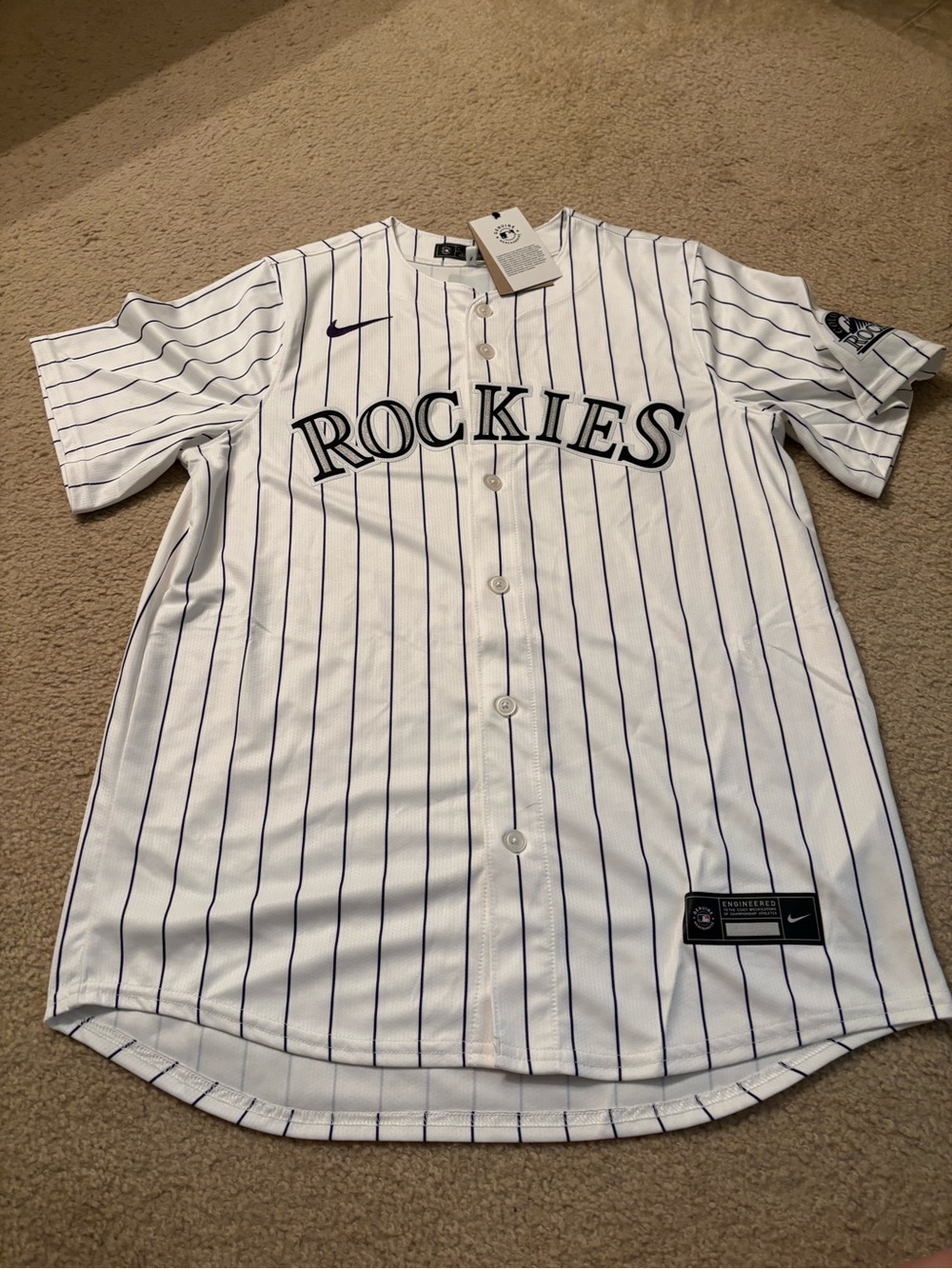 Colorado Rockies jersey, Nike Dri Fit, L